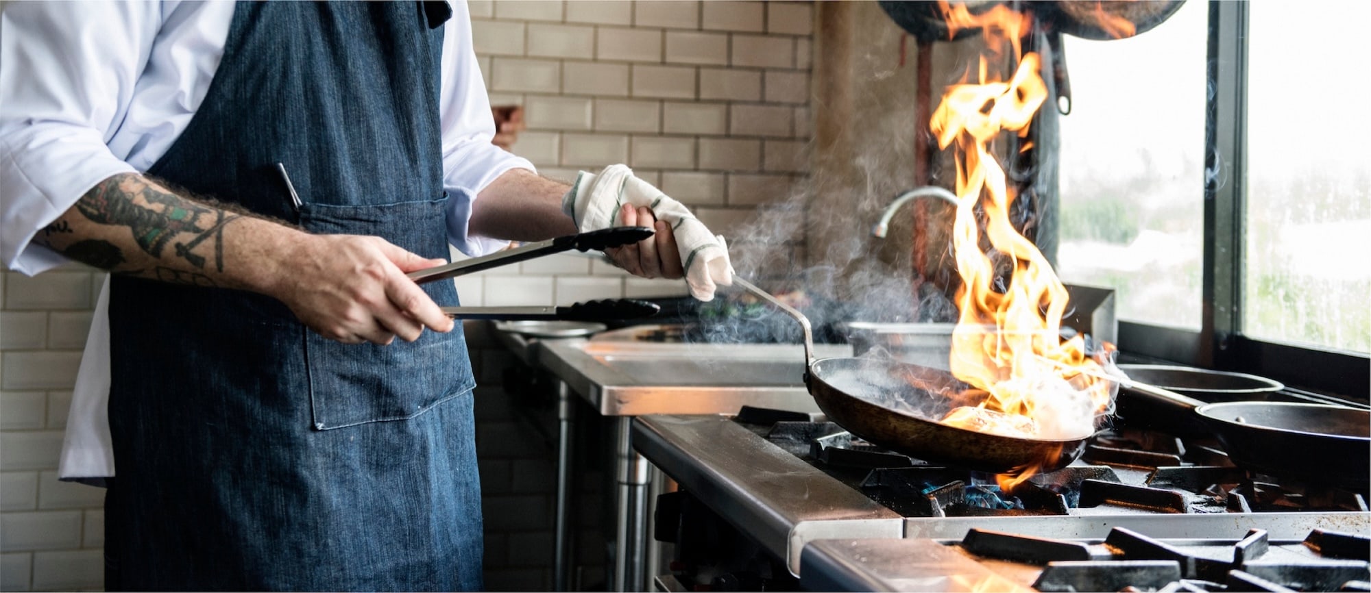 A chef at work